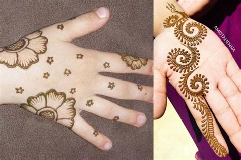 Cute Mehndi Designs For Kids