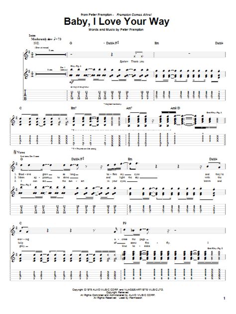 Baby, I Love Your Way by Peter Frampton - Guitar Tab - Guitar Instructor