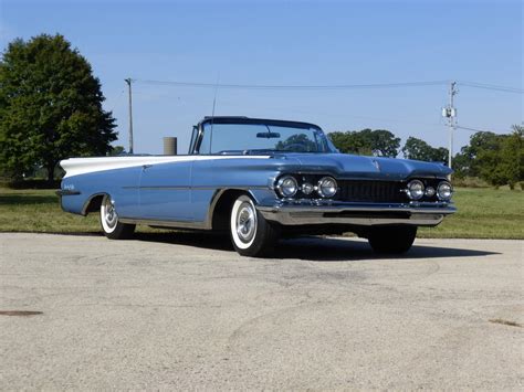 1959 Oldsmobile 98 Blue + White Two Tone Convertible 394cu/315hp ...