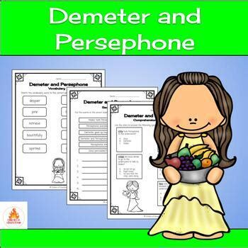 Demeter & Persephone-A Greek Myth by Julia Alwine | TpT