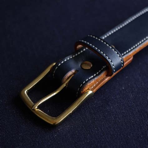 Buy Denim Blue Double Leather Belt Online - Free Shipping