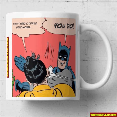 Batman Slapping Robin Funny Personalised Mug | The Mug Place