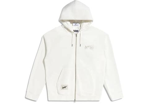 BAPE x Highsnobiety Full Zip Hoodie Ivory Men's - FW23 - US