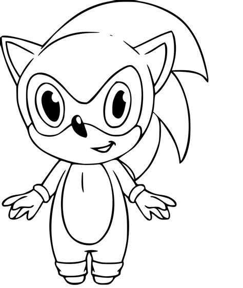 Baby Sonic Coloring Pages To Print