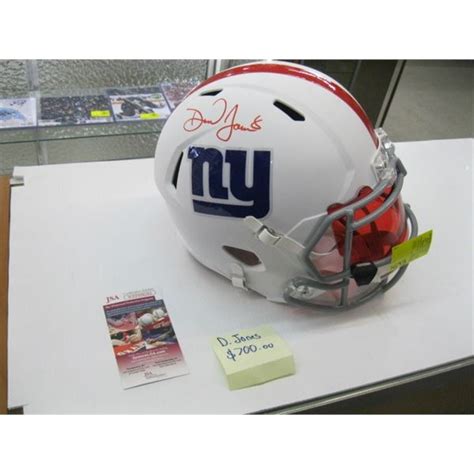 DAN JONES SIGNED NEW YORK JETS FOOTBALL HELMET