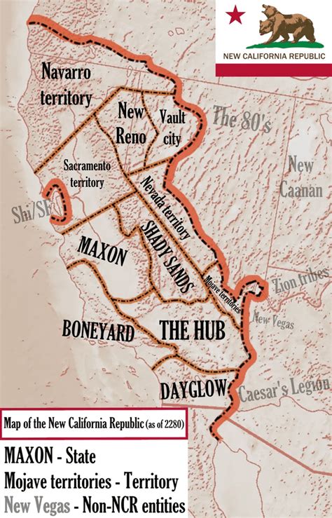 New California Republic map as of 2280 : r/ImaginaryFallout