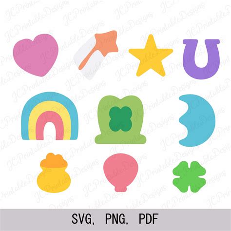 Lucky Charms Clipart PNG / SVG Digital Download - Etsy | Lucky charms shapes, Lucky charm, Lucky ...