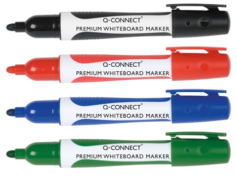Premium whiteboard marker, Bullet tip 3,0 mm _ Black | Q-Connect