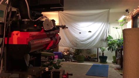 Watch This DIY Nerf Gun Turret Take Down A Mini Drone