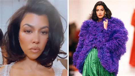 Kourtney Kardashian's hairdresser reveals the 90s supermodel inspiration behind her new bob ...