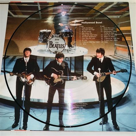 popsike.com - BEATLES, HOLLYWOOD BOWL (LIVE IN 1964 &1965) PICTURE DISC ...