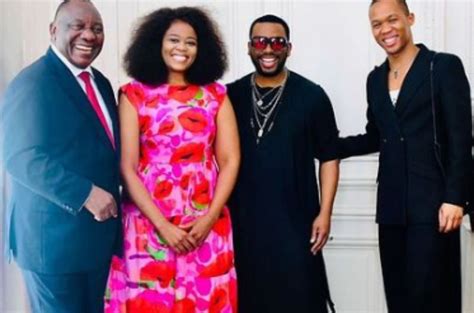 Cyril Ramaphosa engages with three SA stars in Paris [watch]