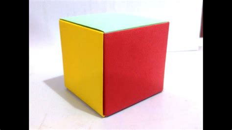 Origami Cube |origami seamless cube| Origami 3D cube - YouTube