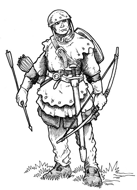 Medieval Soldier Drawing at GetDrawings | Free download