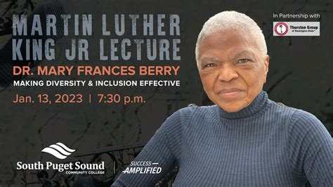 SPSCC: Martin Luther King, Jr. Lecture with Dr. Mary Frances Berry - Making Diversity ...