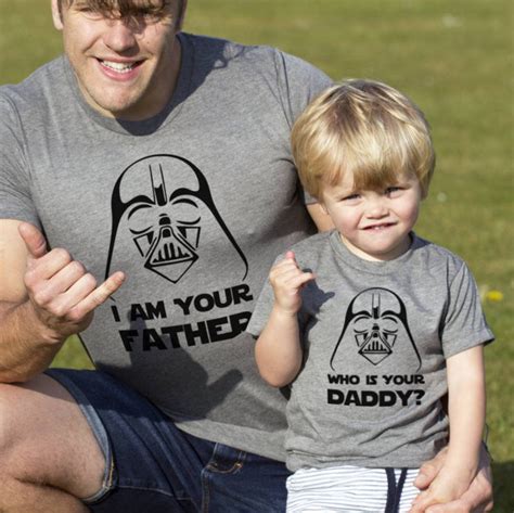 Funny shirts Father son shirts Star wars shirts Family matching outfits Who is your daddy ...