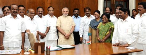 DMDK delegation calls on the PM Modi