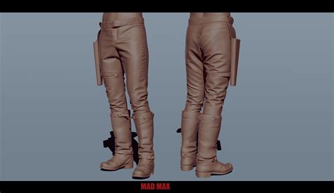 ArtStation - MAD MAX 1979 .( police suit ) Pants ,boots, holster