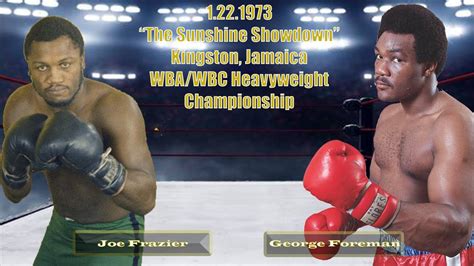 George Foreman vs Joe Frazier 1 Full Fight on RBT - YouTube