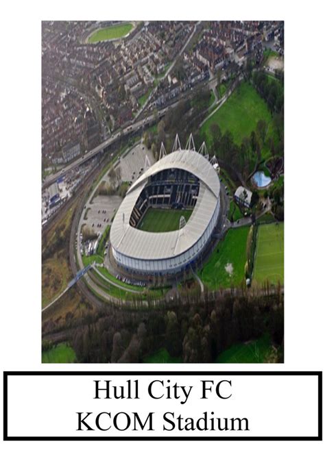 Hull City FC Stadium Aerial Perspective The Tigers KCOM | Etsy