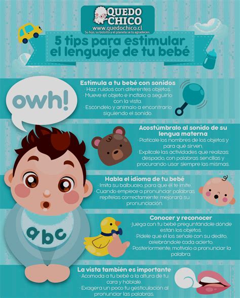 ¡Sigue estos tips para estimular el lenguaje de tu bebé! #QuedoChico Development Activities ...