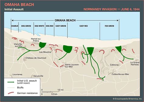 D Day Omaha Beach Map