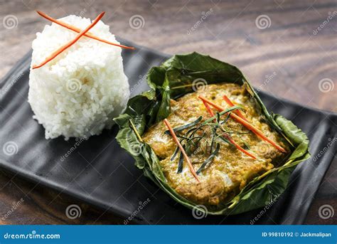 Traditional Cambodian Khmer Fish Amok Curry Stock Photo - Image of food, modern: 99810192