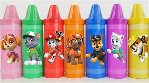 paw patrol surprises for learning colors - YouTube