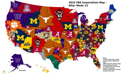 College Football Imperialism Map - Page 5 - Football - Surly Horns