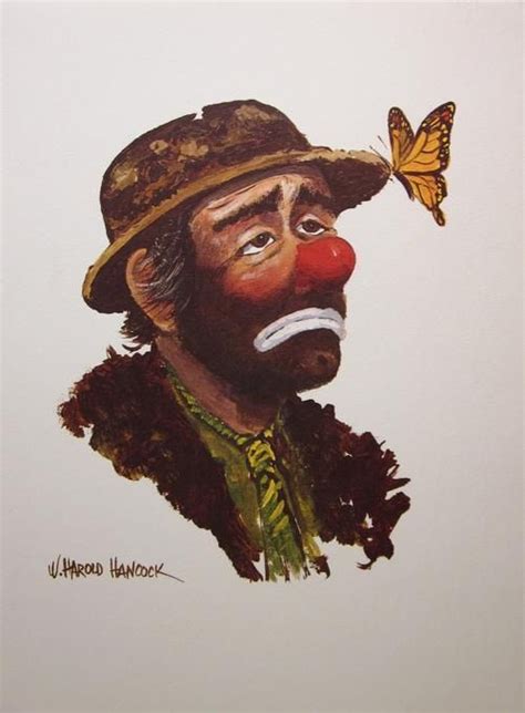 Vintage Clown Print Emmett Kelly with by WHaroldHancockArt on Etsy ...