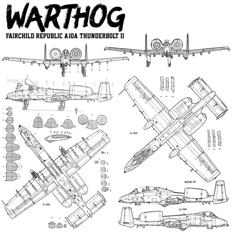 A 10 Warthog Drawing