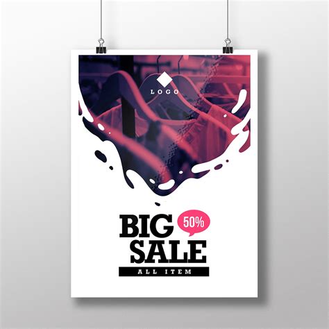 Free Download Retail Poster Template - Big Sale Poster Template - PSD File