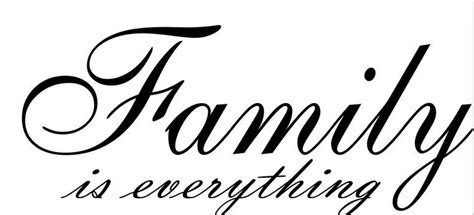 Word Family Font | Family is Everything Cursive vinyl wall decal quote sticker decor ...