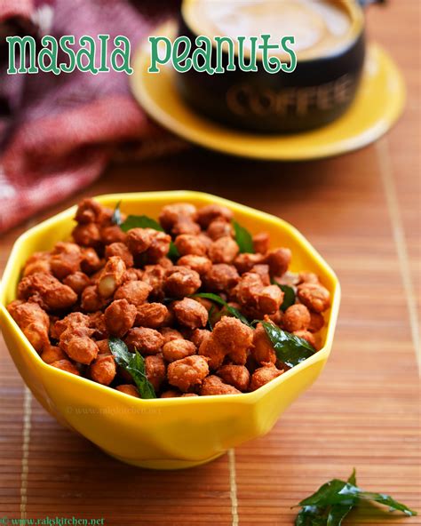 Crispy Masala peanuts recipe | Peanut pakoda - Raks Kitchen