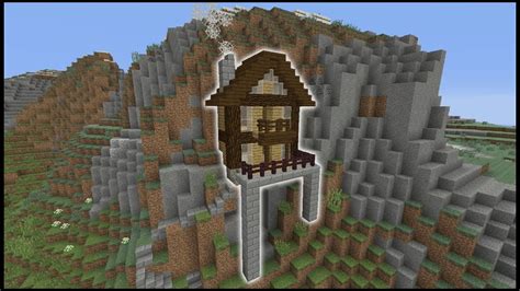 Minecraft Tutorial: How To Make A Cliff House (Biome House) - YouTube