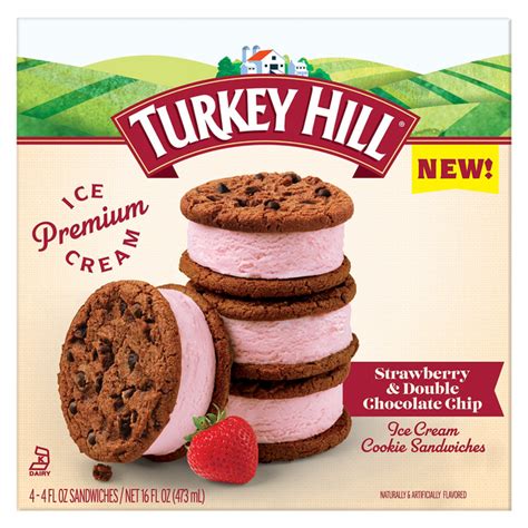 Save on Turkey Hill Ice Cream Cookie Sandwich Strawberry & Double ...