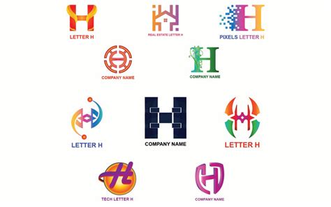 Letter H Logo Template For All Companies And Brands