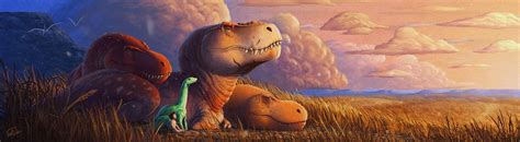 Dinosaur Sunset - The Good Dinosaur Fan Art | The good dinosaur, Fan art, Dinosaur