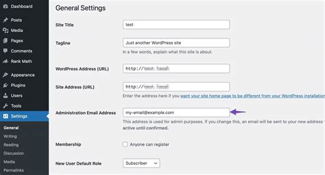 How to Change the Admin Email Address in WordPress - the Easy Way » Rank Math