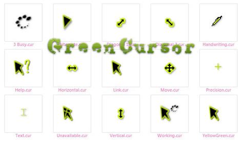 Green Cursor by kittymoon23 on DeviantArt