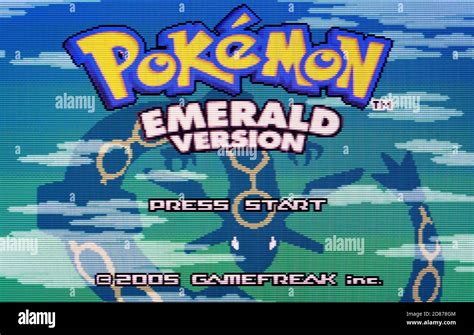 Pokemon Emerald - Nintendo Game Boy Advance Videogame - Editorial use ...