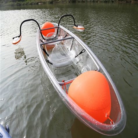 Glass Bottom Polycarbonate Boat Large Capacity For Outdoor Entertainment