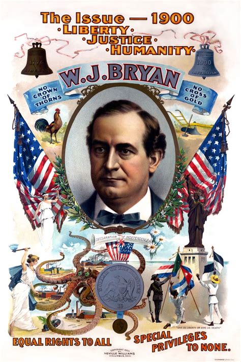 Campaign poster for William Jennings Bryan's 1900 Presidential run : r ...