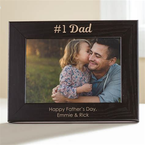 Personalized Dad Picture Frame (Black) | Lifetime Creations