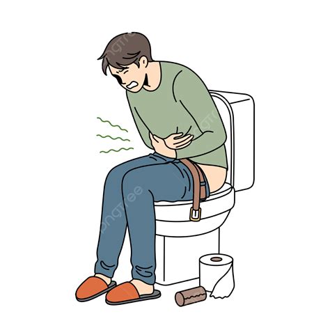 Having Problems With Stomach And Diarrhea Concept, Diarrhea, Toilet ...