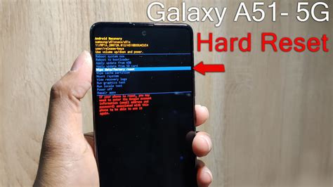 Samsung Galaxy A51 5G Hard Reset - YouTube