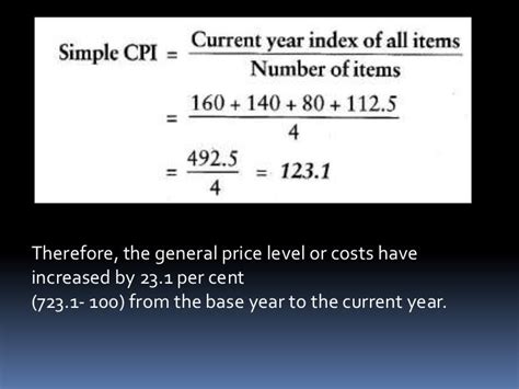 What Is The Formula For Cpi - slideshare