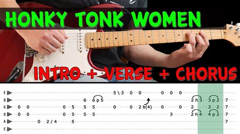 Honky Tonk Woman Guitar Chords