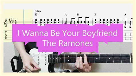 The Ramones - I Wanna Be Your Boyfriend Guitar Cover with Tab - YouTube