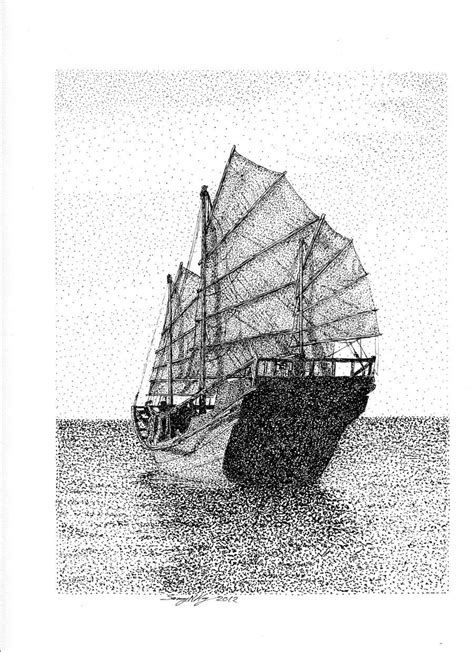 Chinese Junk by SNHogen on deviantART | Chinese boat, Boat painting ...